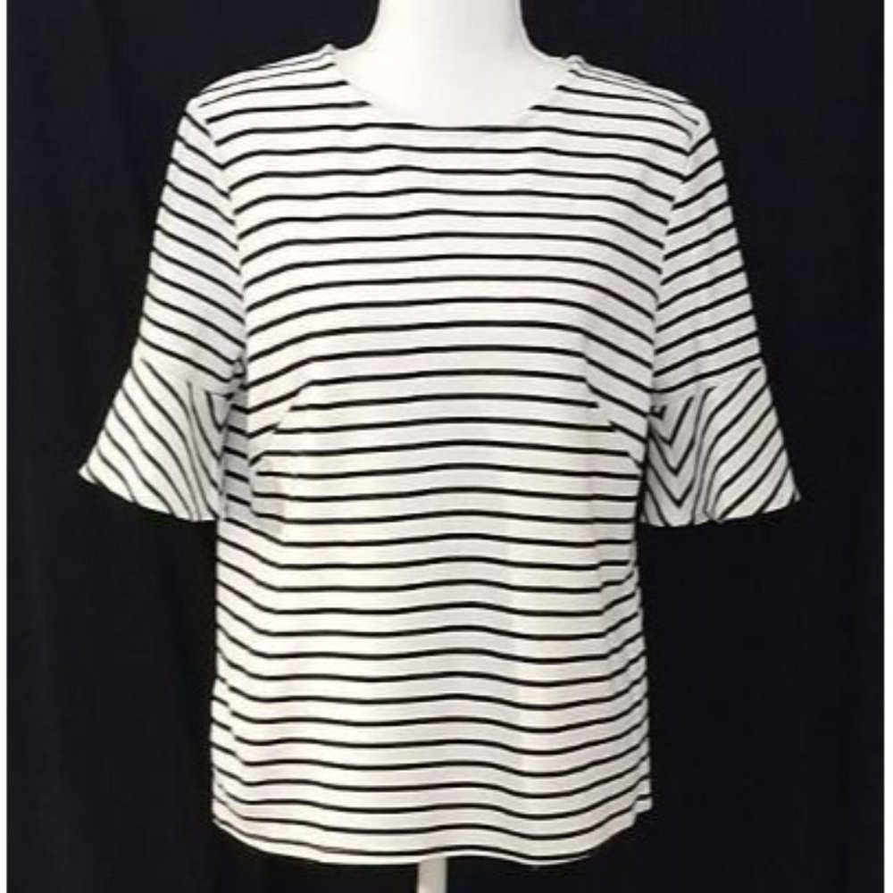 All For Color Striped Women's Top L
